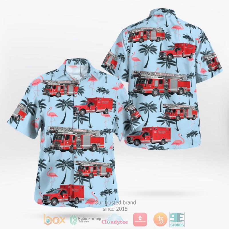 Manhattan Hawaiian Shirt, Short