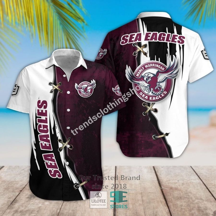 Manly Warringah Sea Eagles Hawaiian Shirt