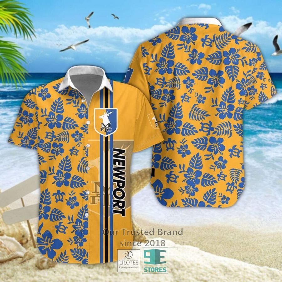 Mansfield Town Hibicus Hawaiian Shirt