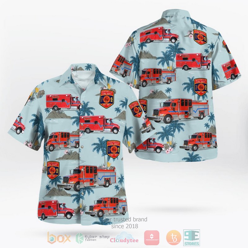 Manhattan Illinois Manhattan Fire Protection District Hawaiian shirt