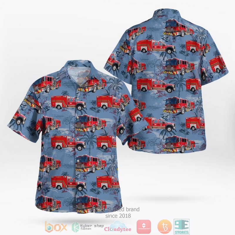 Marion County Sheriff Bell OH-58A Kiowa Hawaiian Shirt