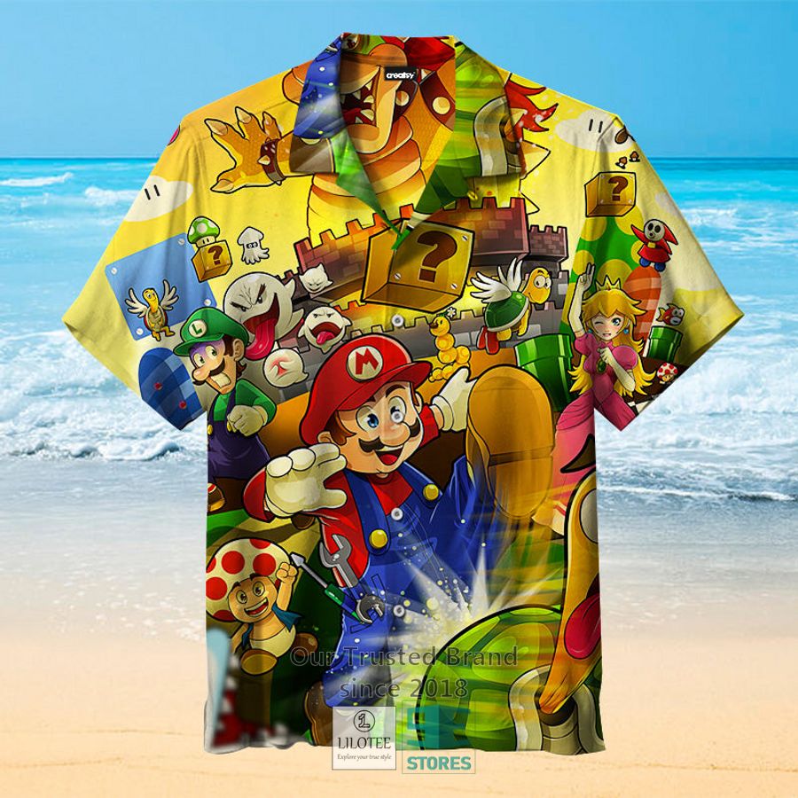 Mario Brothers Racing Hawaiian Shirt