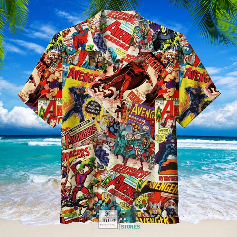 Marvel Comics Heroes Colorful Hawaiian Shirt