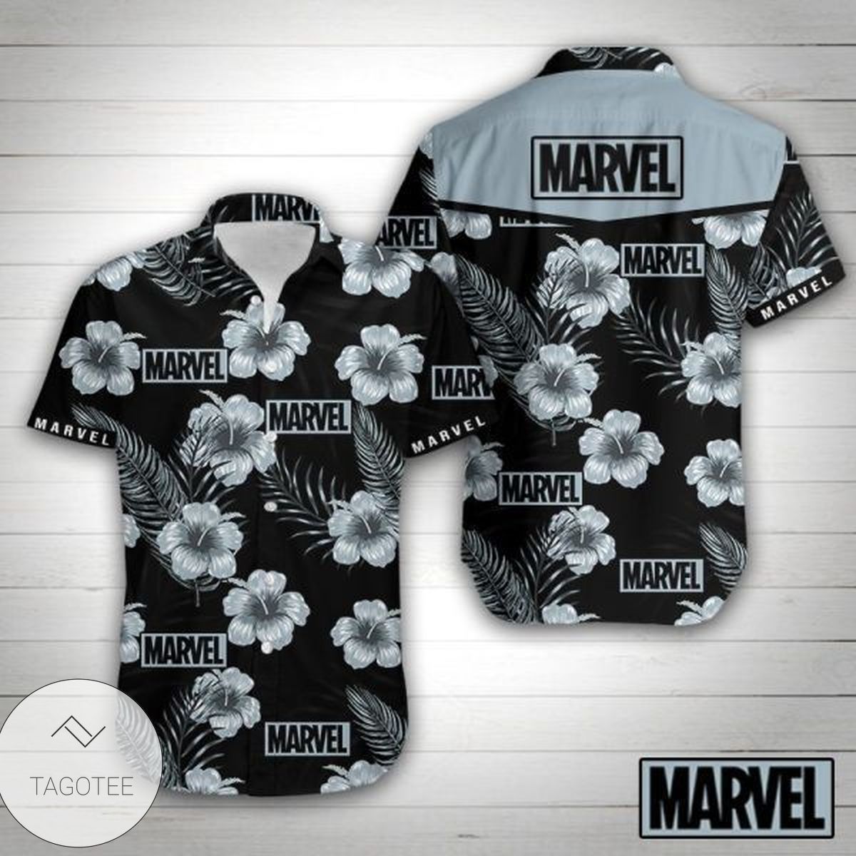 Marvel Universe All Over Print Summer Short Sleeve Hawaiian Beach Shirt