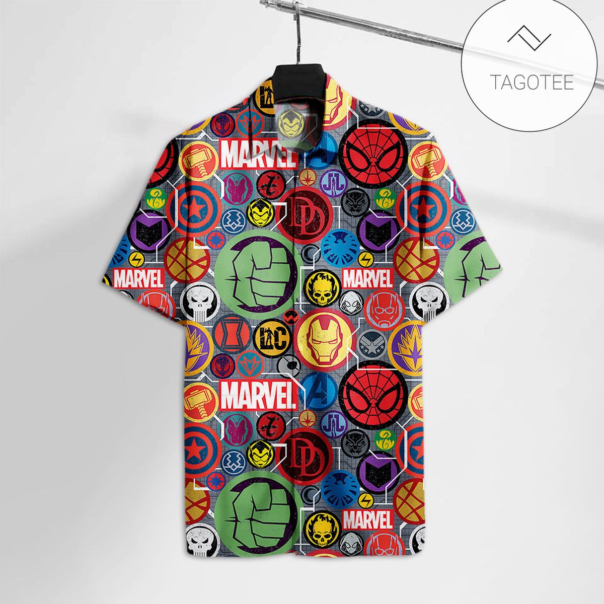 Marvel Hawaiian Shirt Marvel Superheroes Comic Hawaii Tshirt