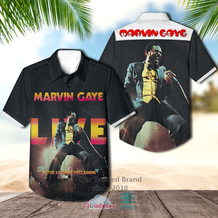 Marvin Gaye Live At The London Palladium Album Casual Hawaiian Shirt