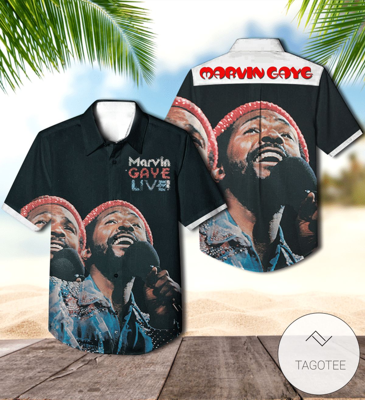 Marvin Gaye What’s Going On Album Cover Hawaiian Shirt