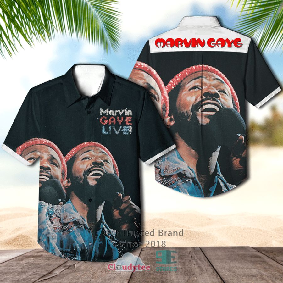 Marvin Gaye Live At The London Palladium Album Casual Hawaiian Shirt