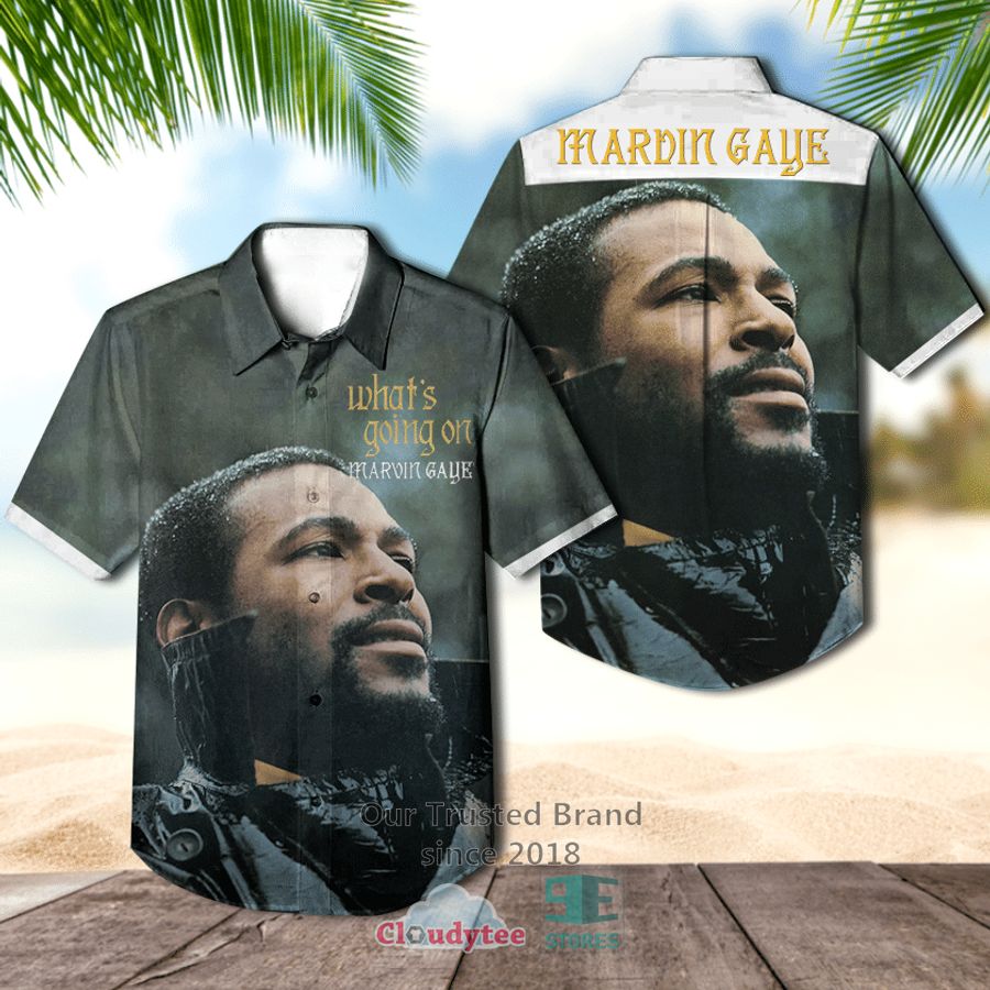 Marvin Gaye MG Live Album Hawaiian Shirt