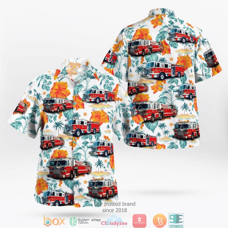 Maryland English Consul Volunteer Fire Department Station 37 Happy Easter Day Bunny Hawaiian Shirt