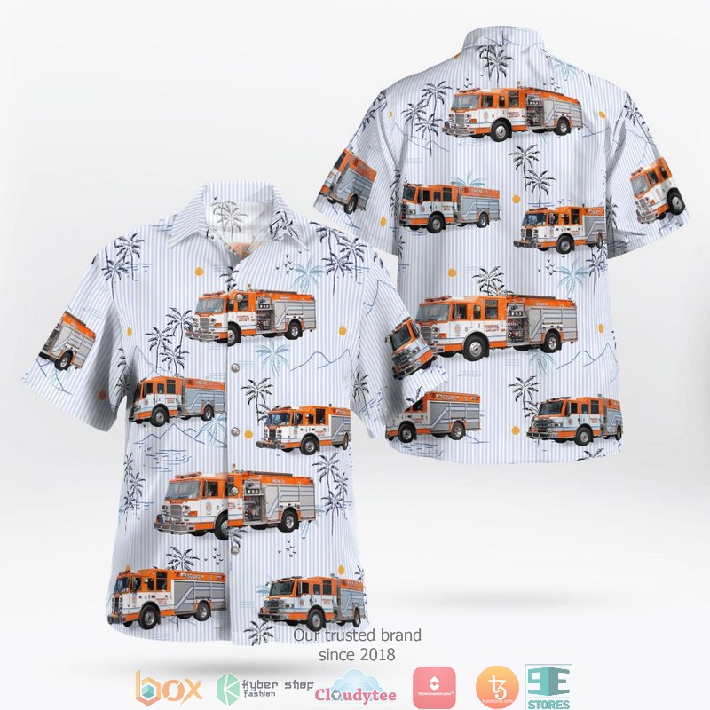 Maryland Jacobsville Fire Station 10 Hawaiian shirt