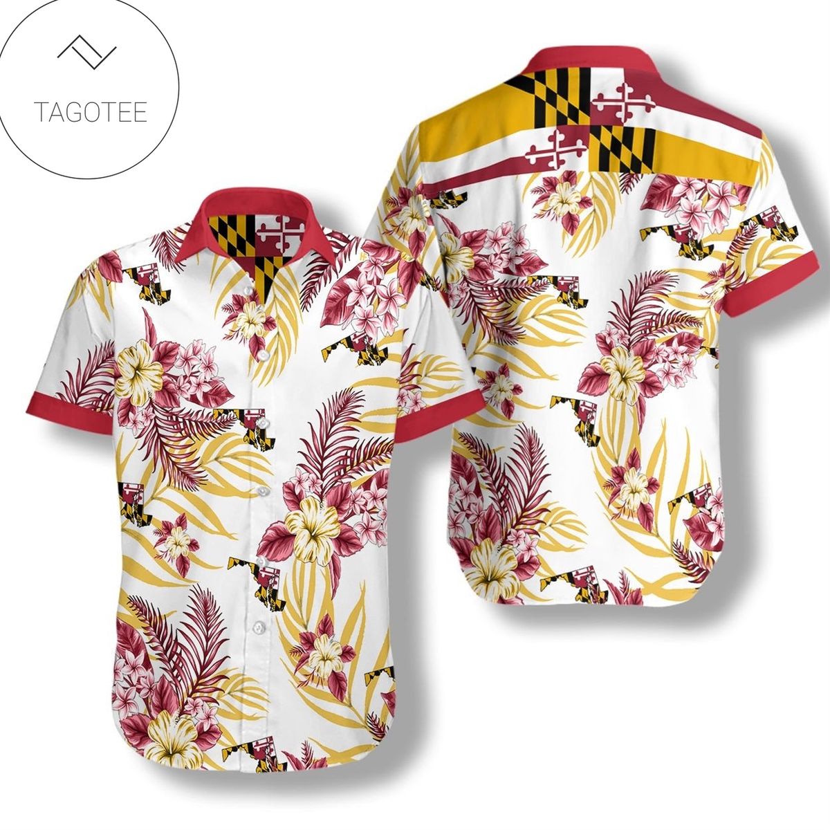 Maryland Black Eyed Susan 3d Hawaiian Shirt For Men With Vibrant Colors And Textures