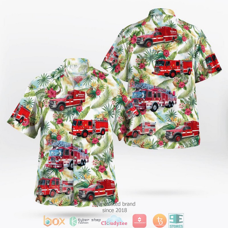 Massachusetts Falmouth Fire Department Hawaiian shirt