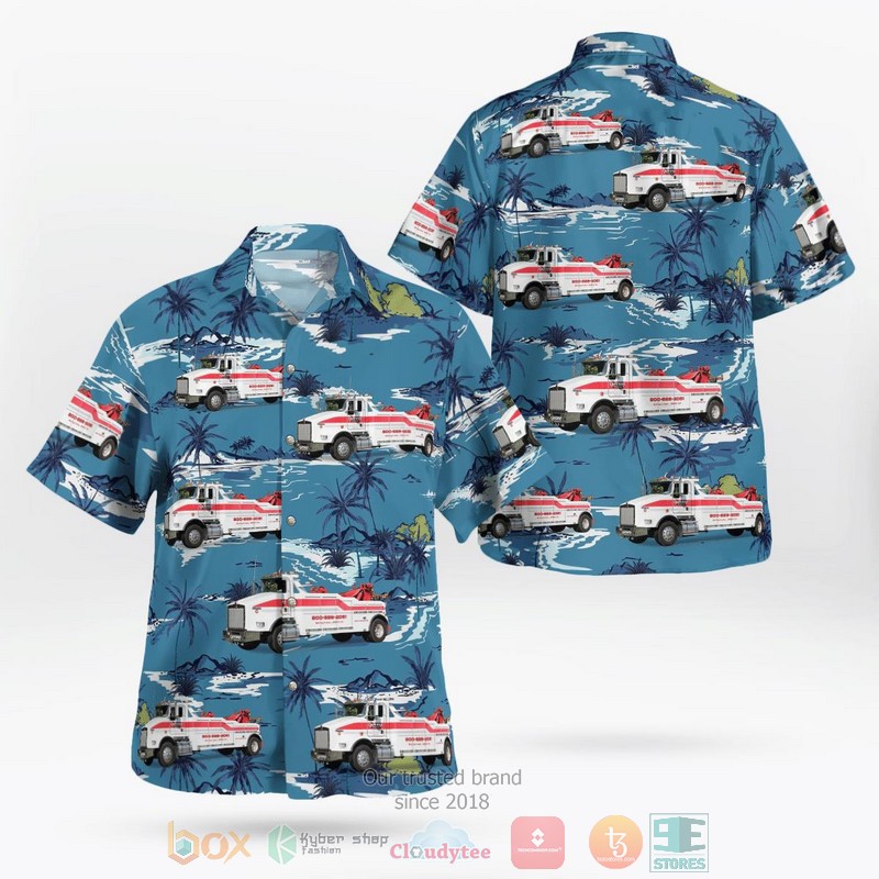 Massachusetts Boomba’s Towing Heavy Wrecker 228 Hawaiian Shirt