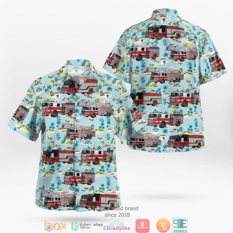 Massachusetts Springfield Fire Department Hawaiian Shirt