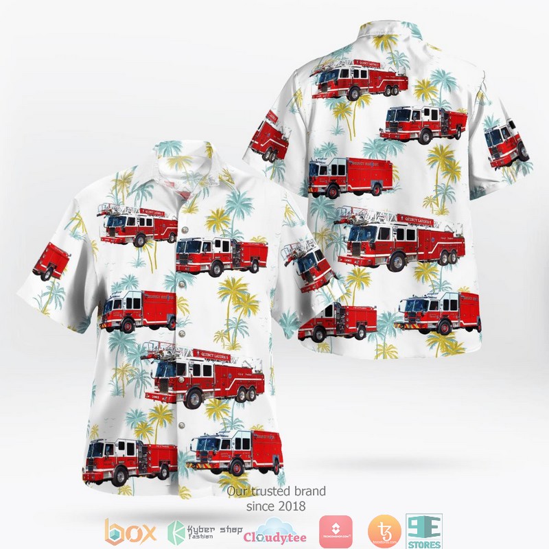 Massachusetts Springfield Fire Department Hawaiian Shirt