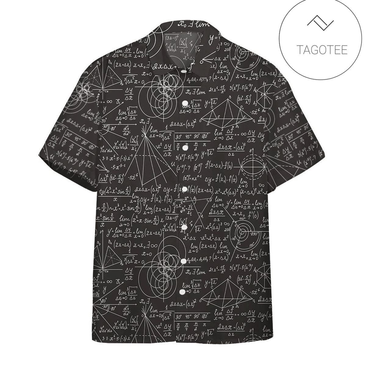 Math Hawaii Shirt Math Pi Day Pumpkin Black Aloha Shirt Math Shirt