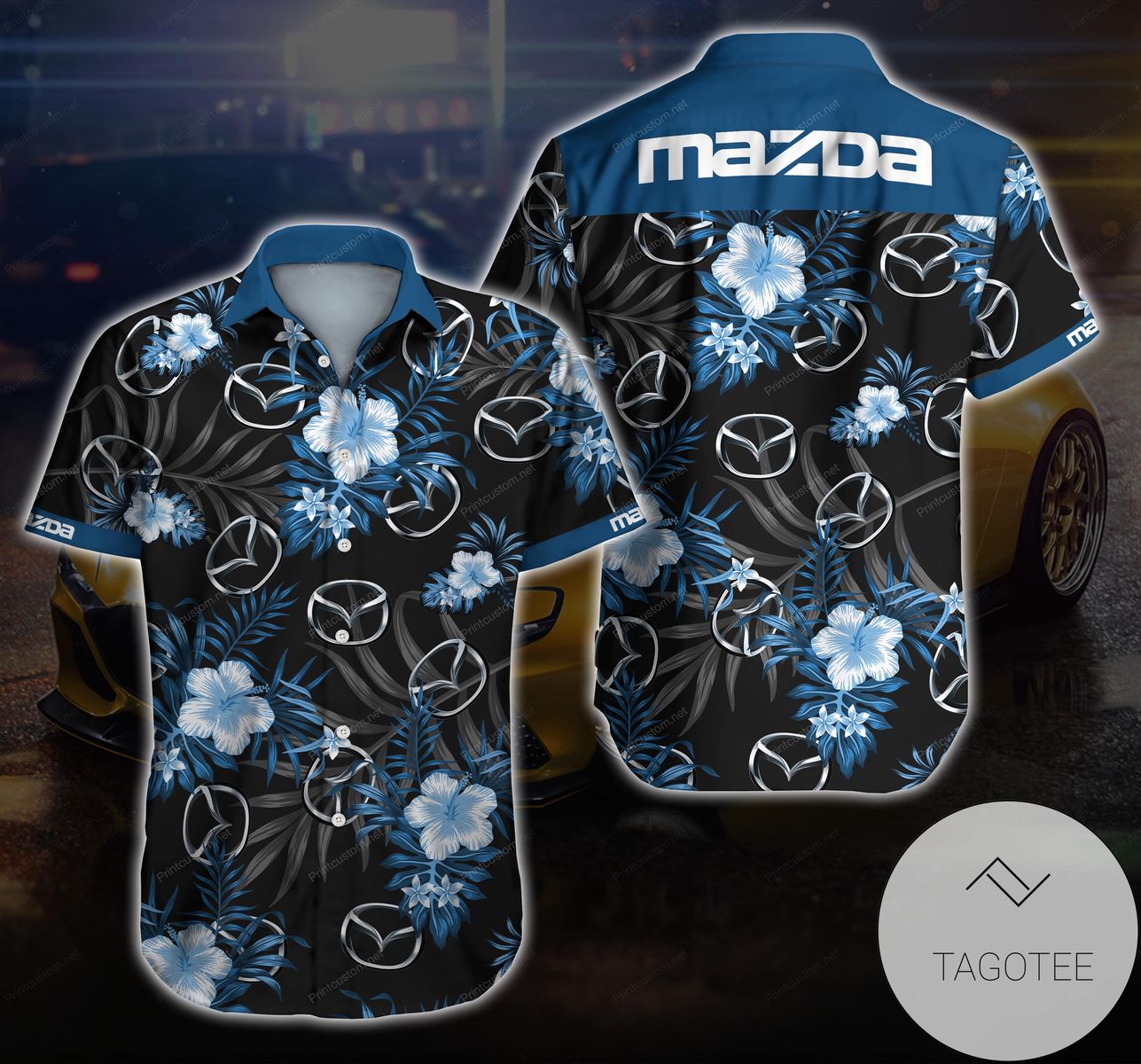 Max Verstappen Oracle Red Bull F1 Racing Mobil 1 Tag Heuer Tezos All Over Print 3D Hawaiian Shirt – Black