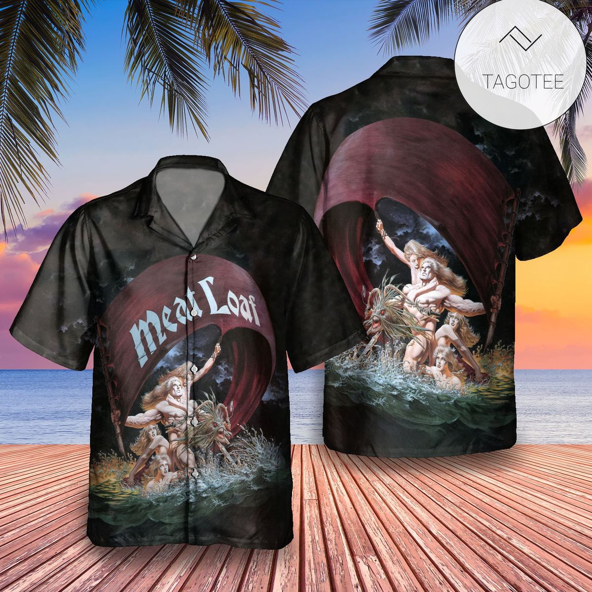 Meat Loaf Hang Cool Teddy Bear Album Cover Hawaiian Shirt