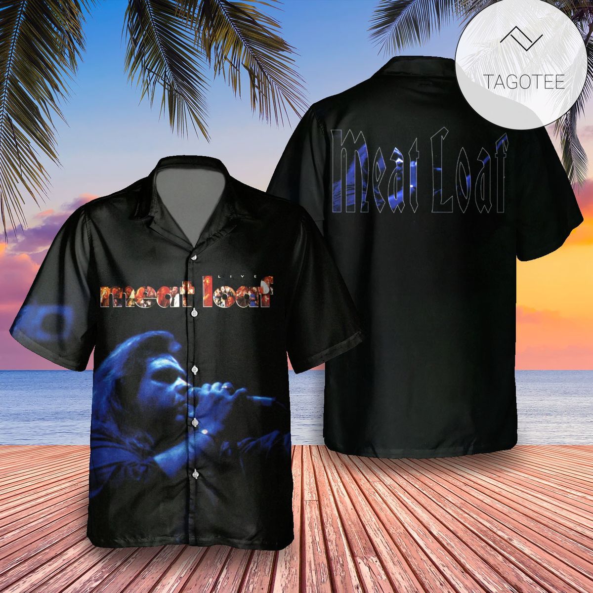 Meat Loaf Braver Than You Are Album Cover Hawaiian Shirt