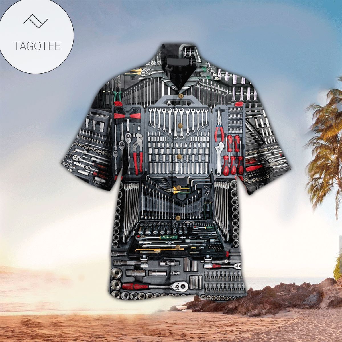 Mechanic Grim Reaper Mechanic Hawaiian Shirt