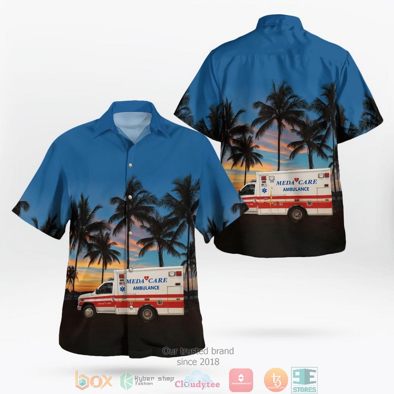 MedFleet Ambulance Florida Fleet Hawaiian Shirt