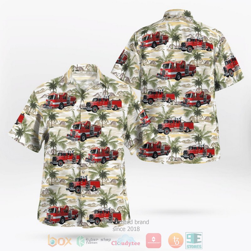 Medford Oklahoma Miller EMS Aloha Shirt