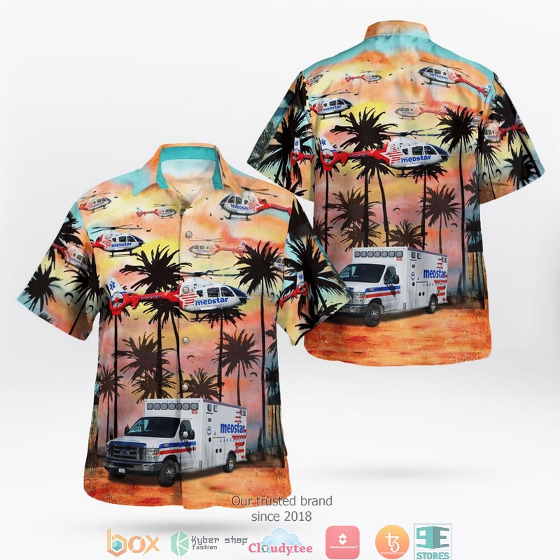 MEDIC EMS Iowa Ambulance Aloha Shirt