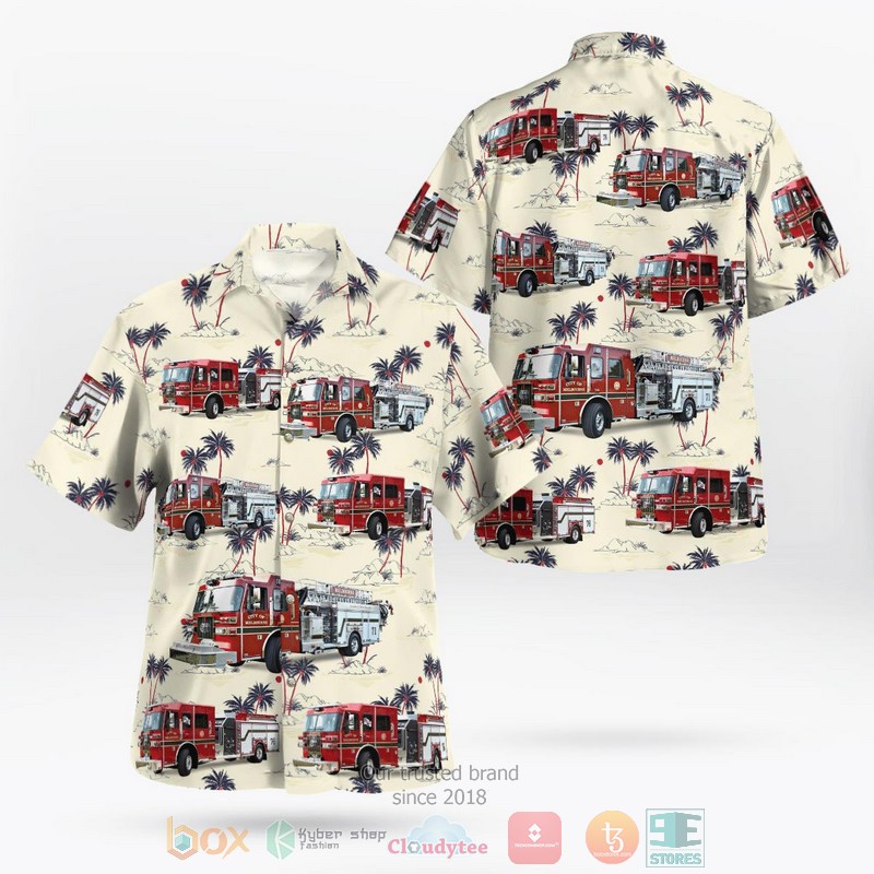 Melbourne Florida Northrop Grumman Fire Department ARFF Hawaiian Shirt