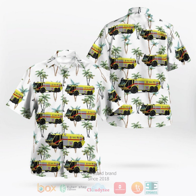 Melbourne Florida Melbourne Fire Department Hawaiian Shirt