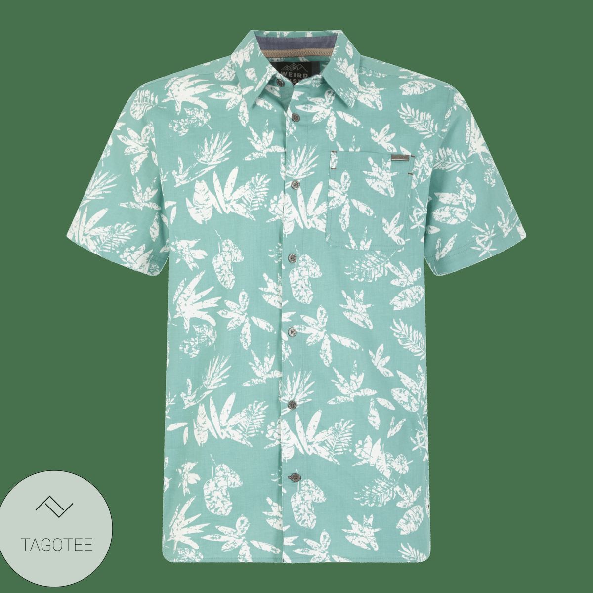 Men’S Navy Blue Hawaiian Shirts With Hibiscus Flowers