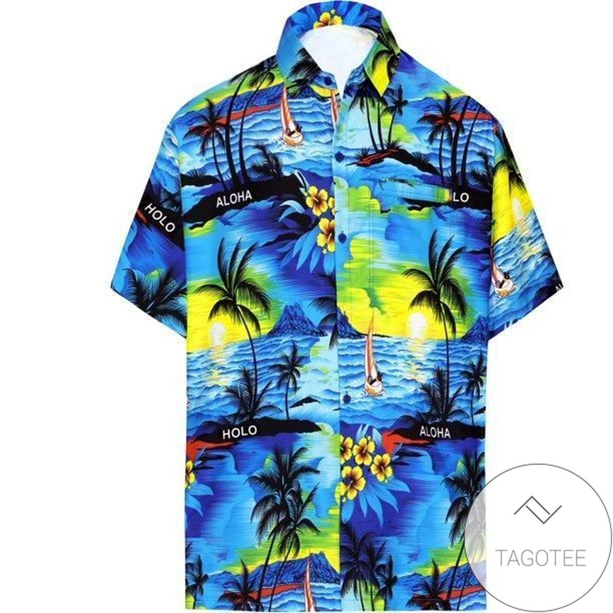 Men’S Parrot Red Hawaiian Shirt