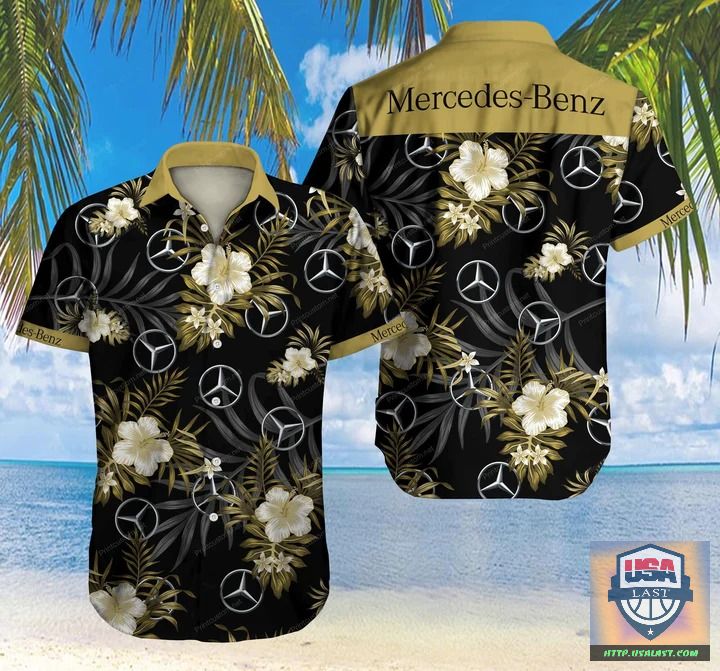 Mercedes Tropical Hawaiian Shirt And Short