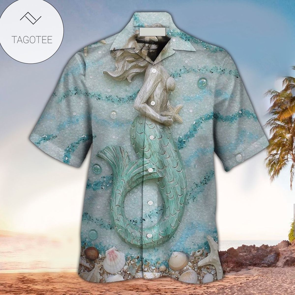 Mermaid Apparel Mermaid Button Up Shirt