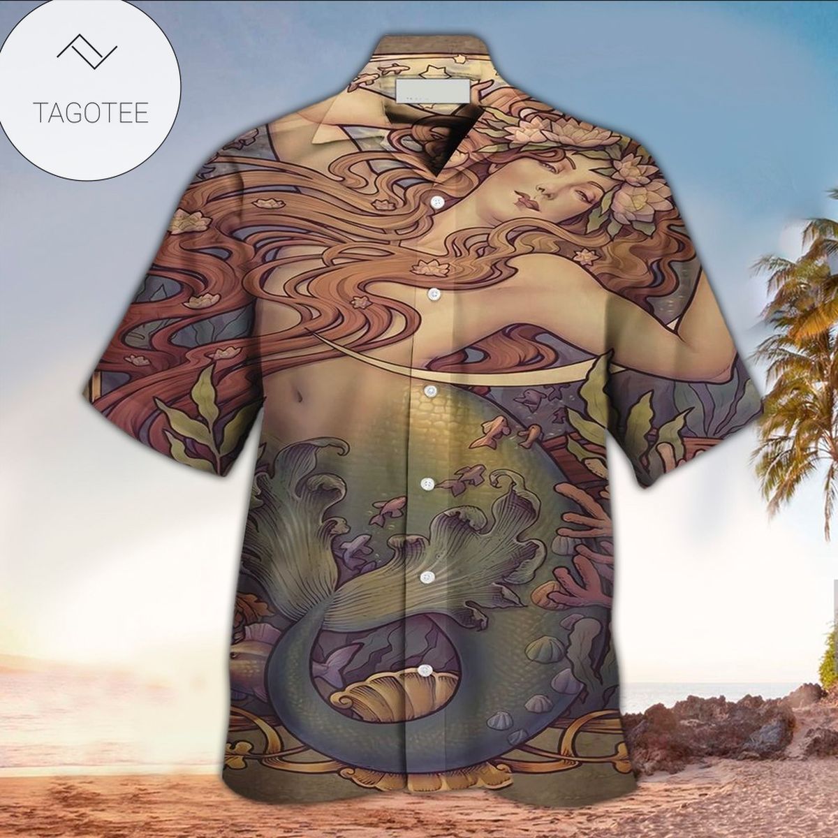 Mermaid Aloha Shirt Perfect Hawaiian Shirt For Mermaid Lover