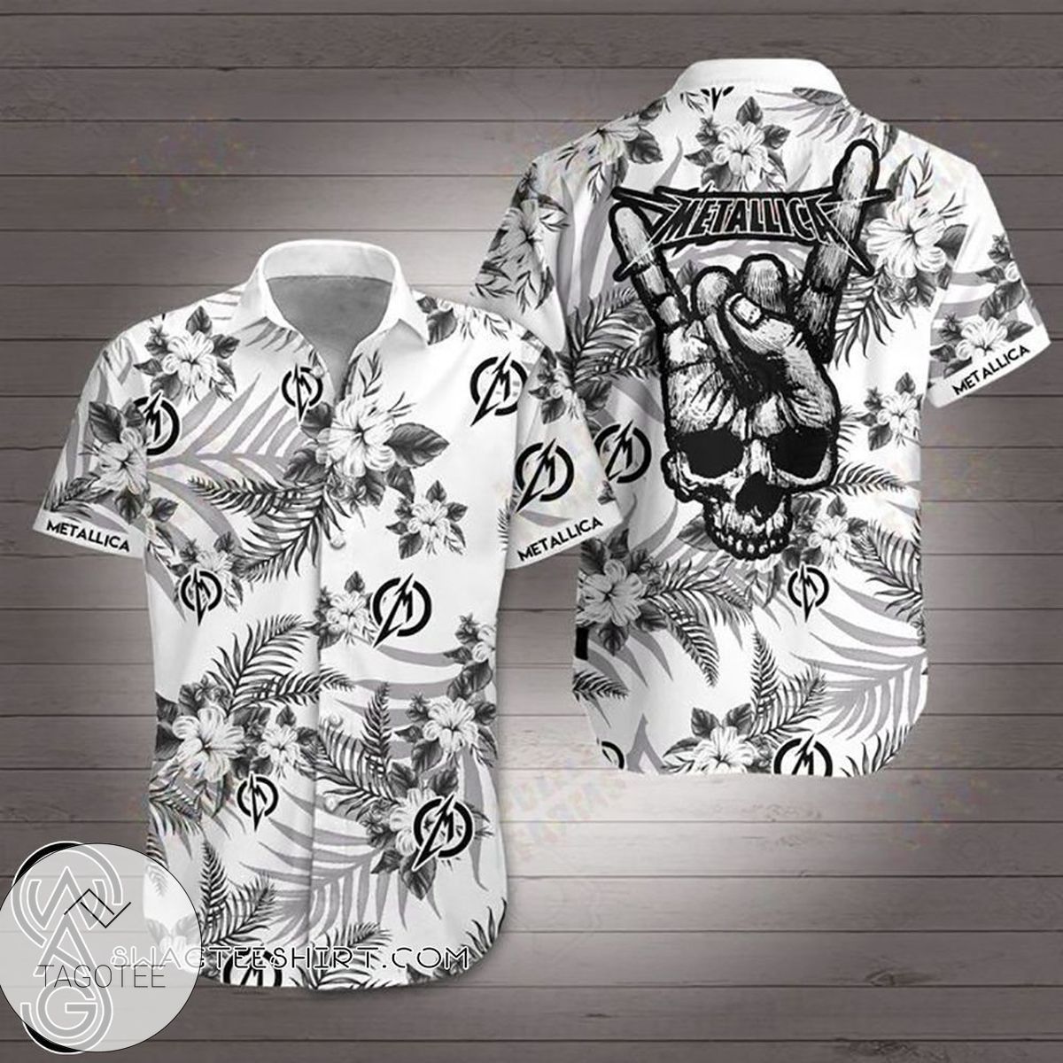 Metallic Band Hawaiian Shirt Style 2