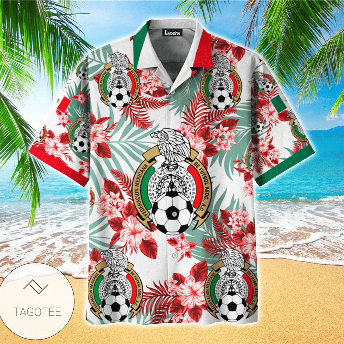 Metroid Graphic Print Short Sleeve Hawaiian Casual Shirt