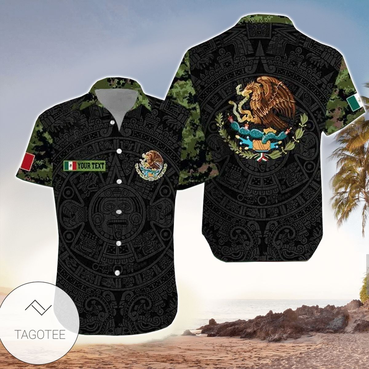 Mexico Map Flag Proud Hawaiian Shirt