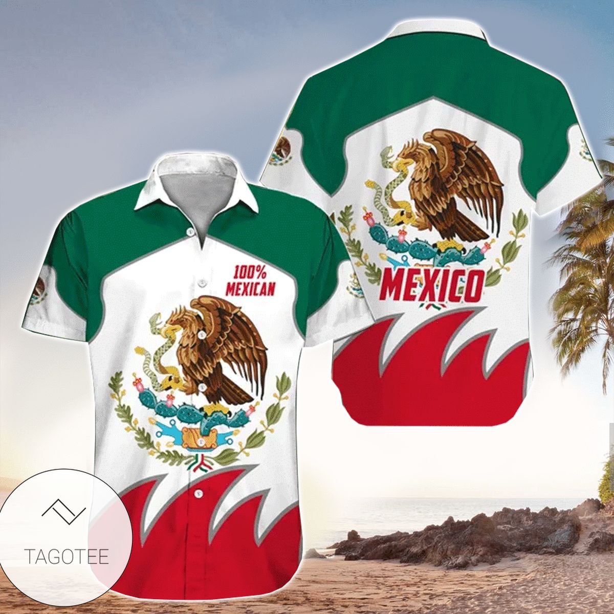 Mexico Palm Tree Hawaiian Shirt