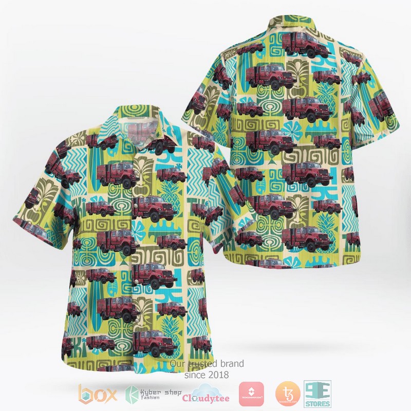 Miami County EMS Paola Kansas Ambulance Hawaiian Shirt