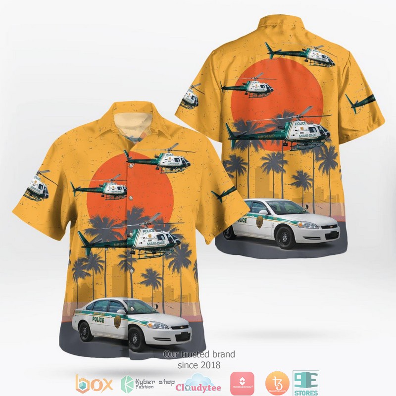 Miami-Dade Fire Rescue Boat & Bell 412EP 3D Hawaii Shirt