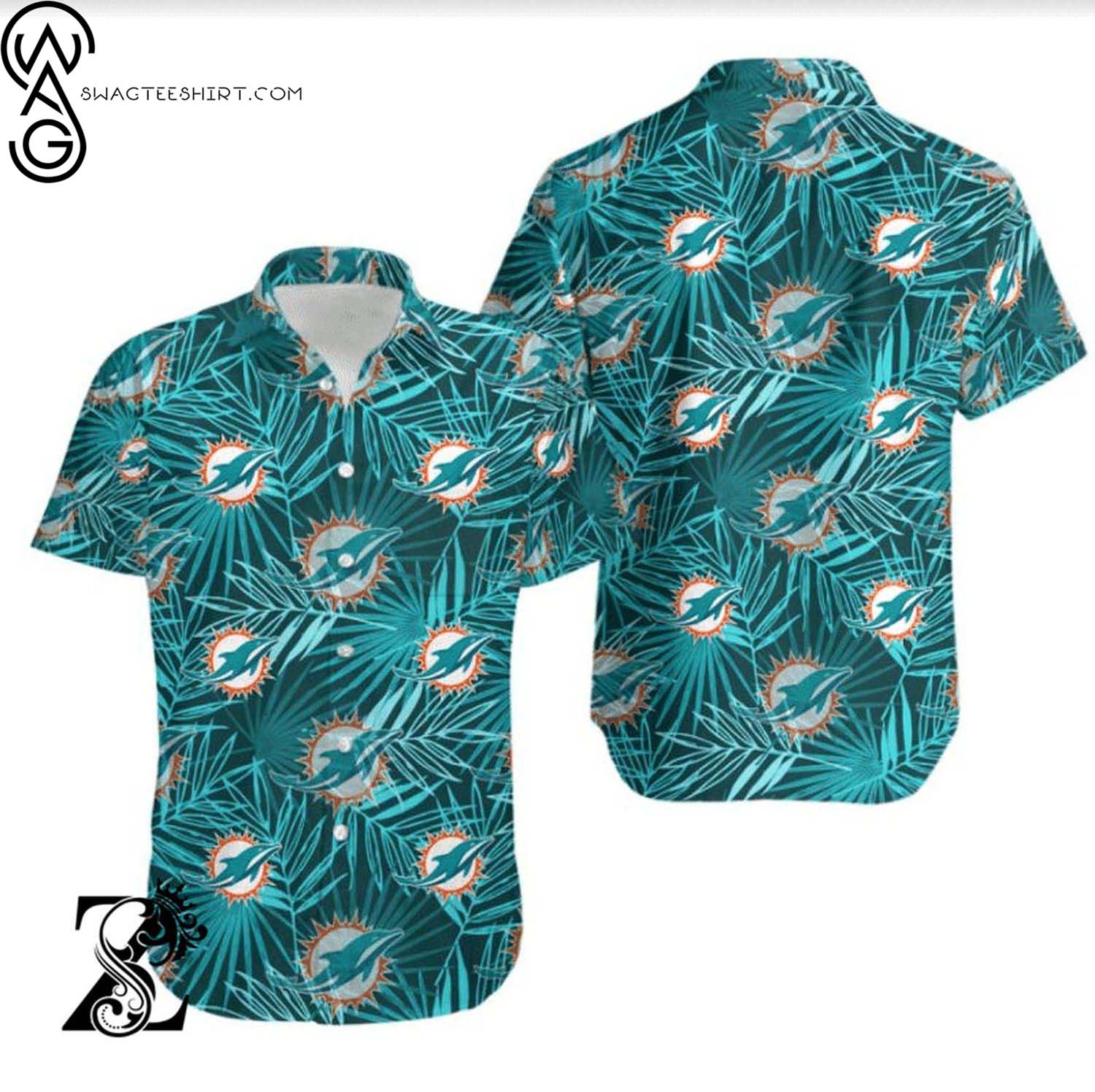 Miami Dolphins Mickey Mouse Surfing Summer Aloha Hawaiian Shirt