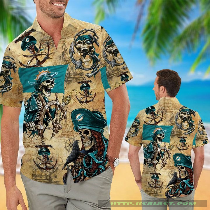 Miami Dolphins Parrots Island Hawaiian Shirt