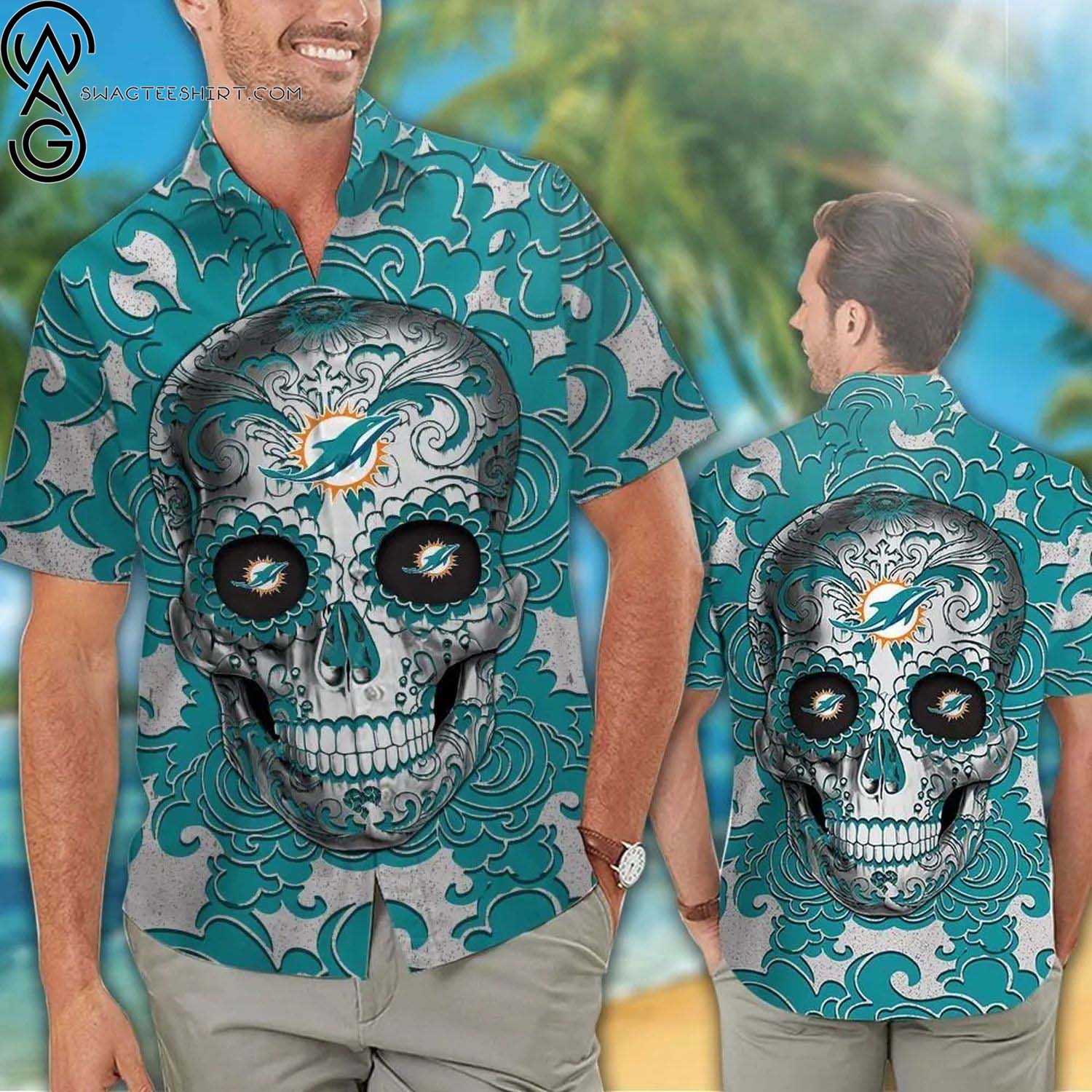 Miami Dolphins Sports Fan All Over Print Hawaiian Shirt