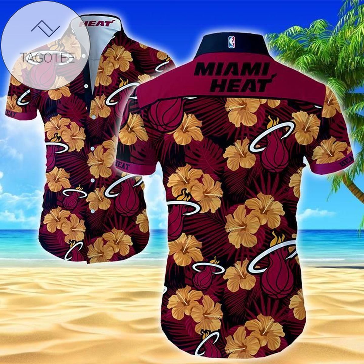 Miami Heat Hawaii Fit Body Shirt