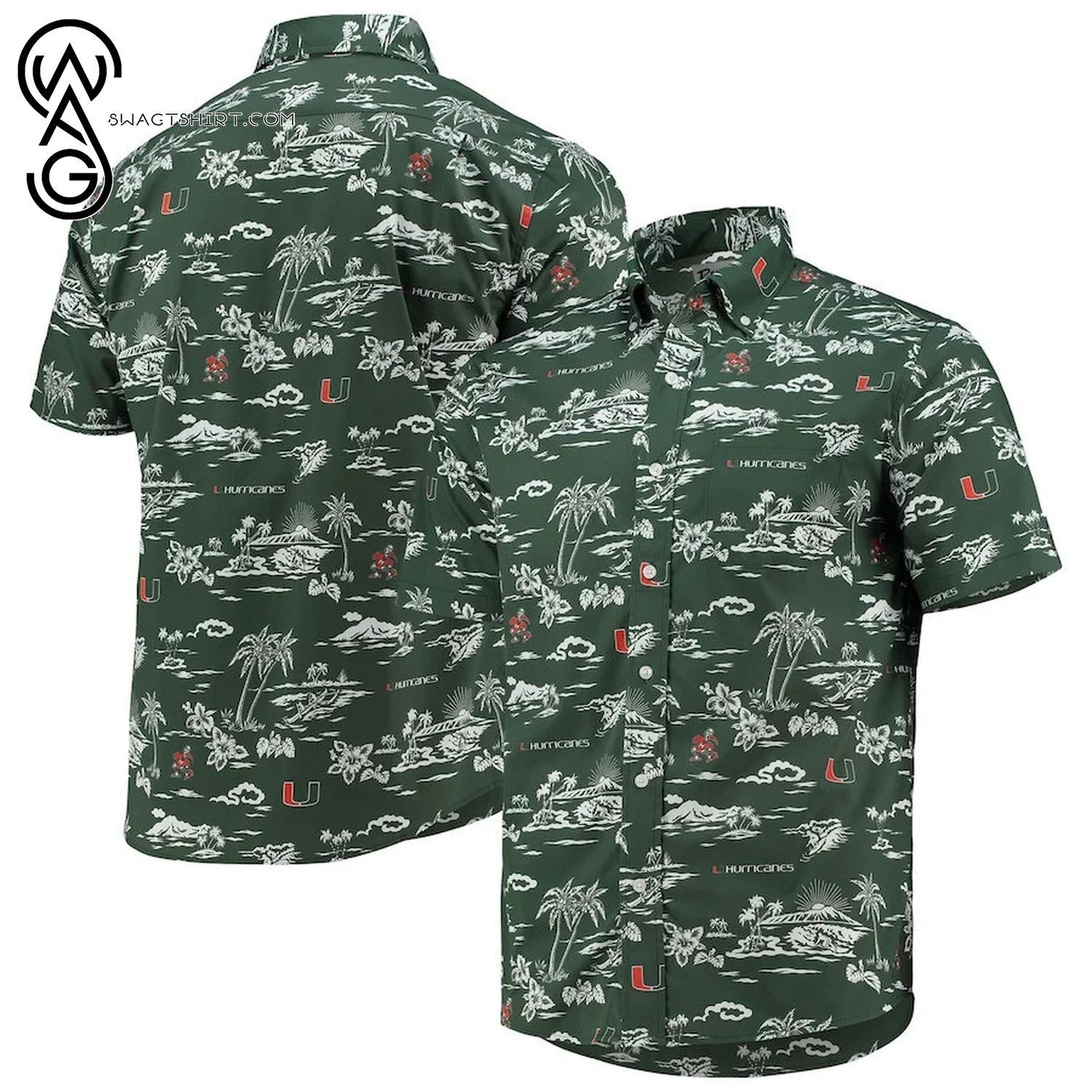 Miami Hurricanes Sports Fan Summer Vacation Hawaiian Shirt