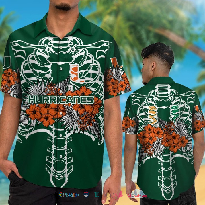 Miami Hurricanes NCAA Pirates Aloha Hawaiian Shirt