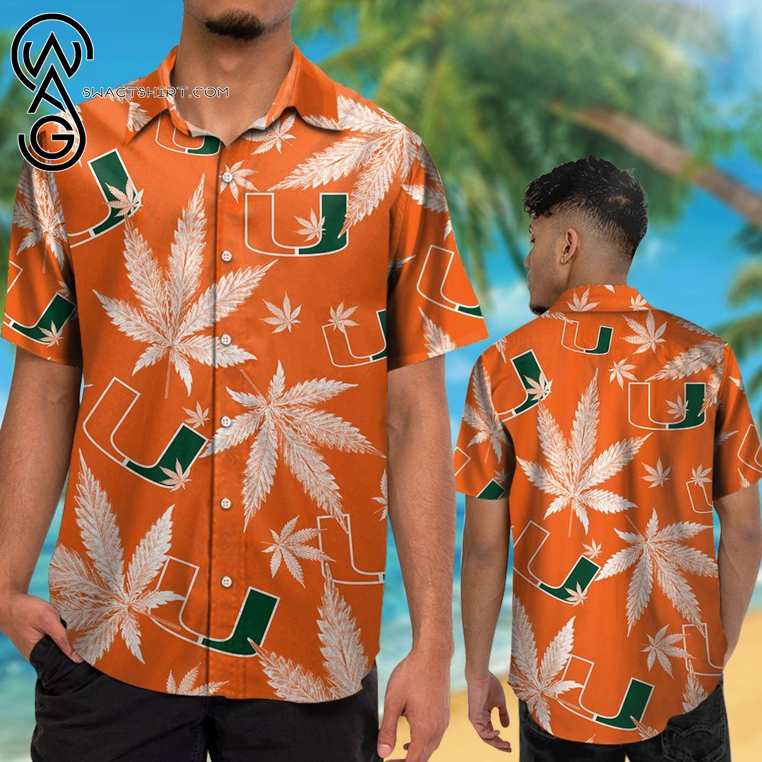 Miami Hurricanes Sports Team Summer Vacation Hawaiian Shirt