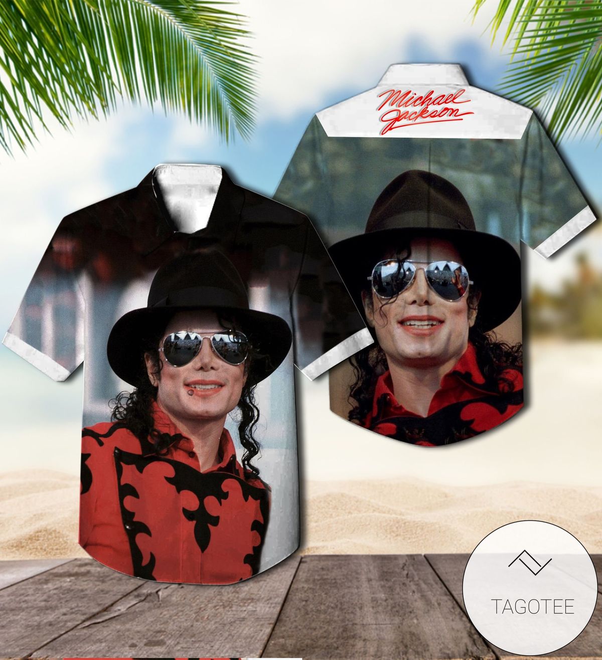 Michael Jackson Signature Hawaiian Shirt