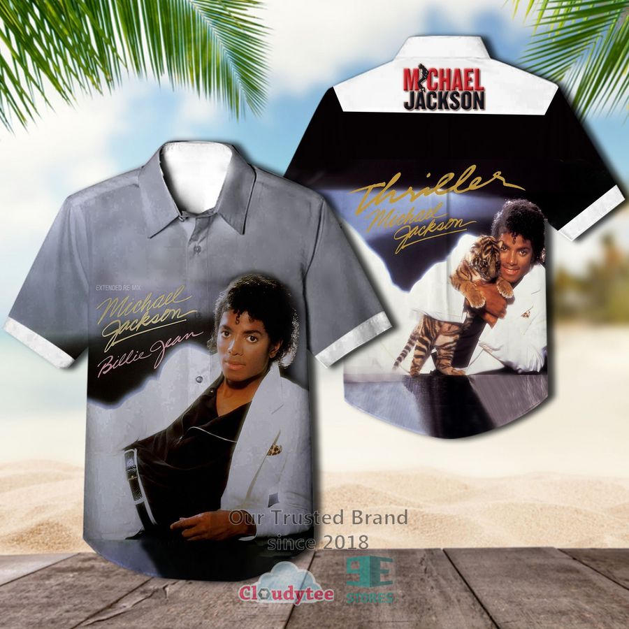 Michael Jackson Past Present and Future Book I Hawaiian Casual Shirt